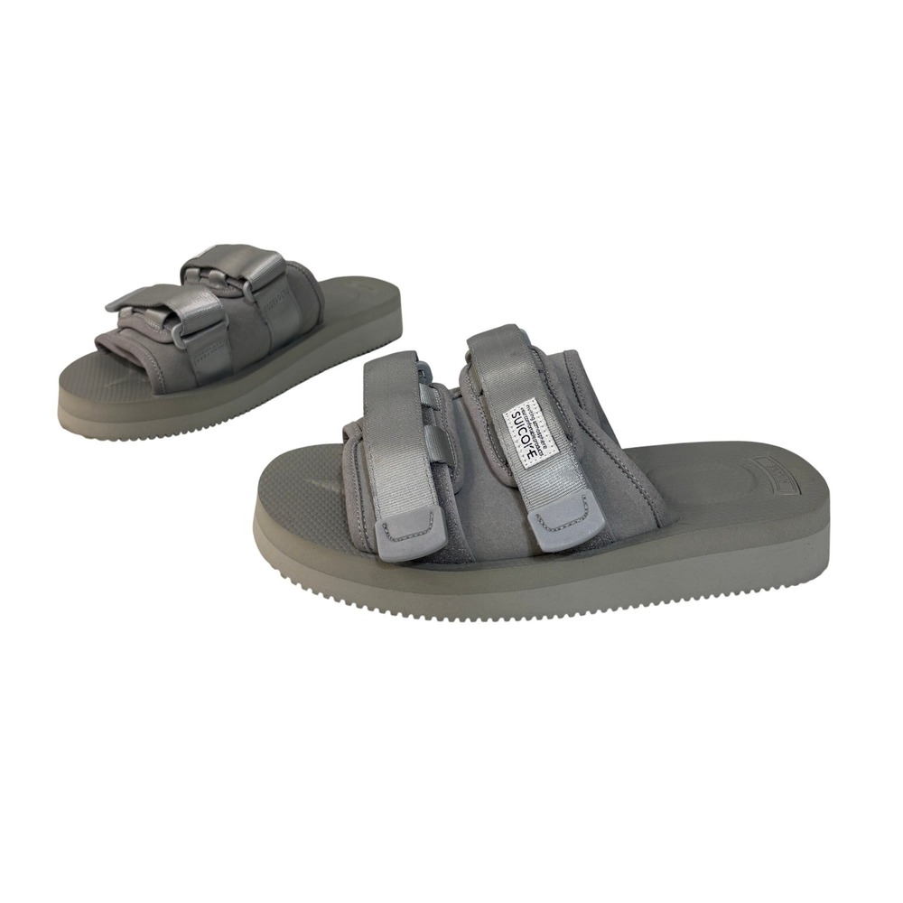 Suicoke Unisex MOTO-Cab Sandals Men 6.5 Women 8.5 Gray Vibram Streetwear Slides